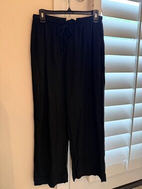 Abercrombie and Fitch Black Drawstring Pants